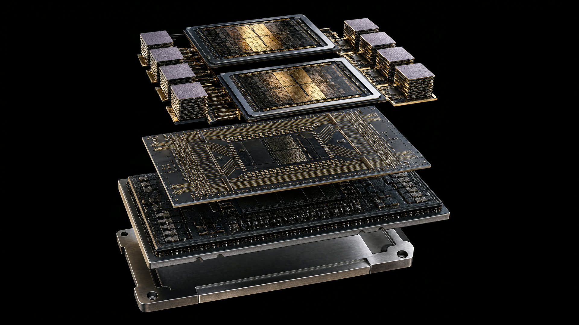 Nvidia B200, exploded view